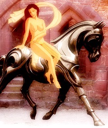 Next time, I'm going to ride in on a horse. 